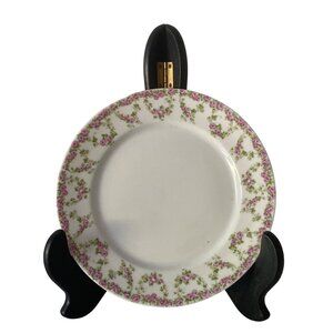 Vienna Austria Pink Rose China Salad Plate approx.7.5in Round Vintage